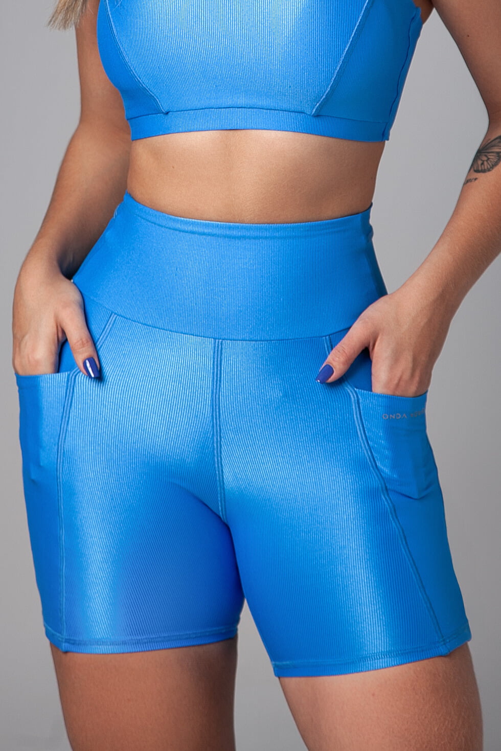 Short Cecília com Bolso Canelado