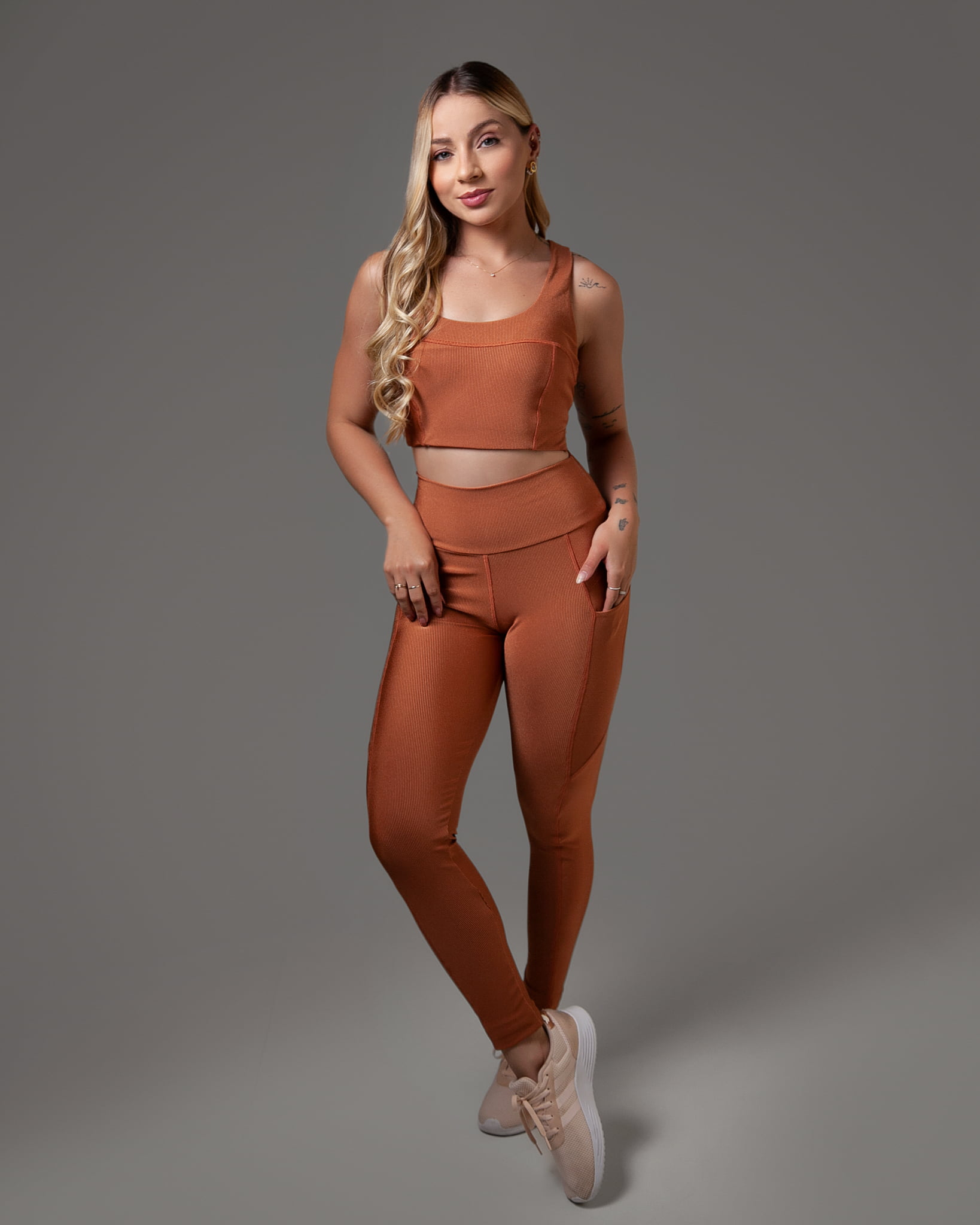 Legging Camila Com Bolso Canelada