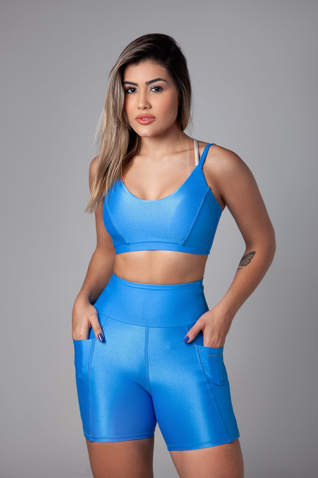 Short Cecília com Bolso Canelado