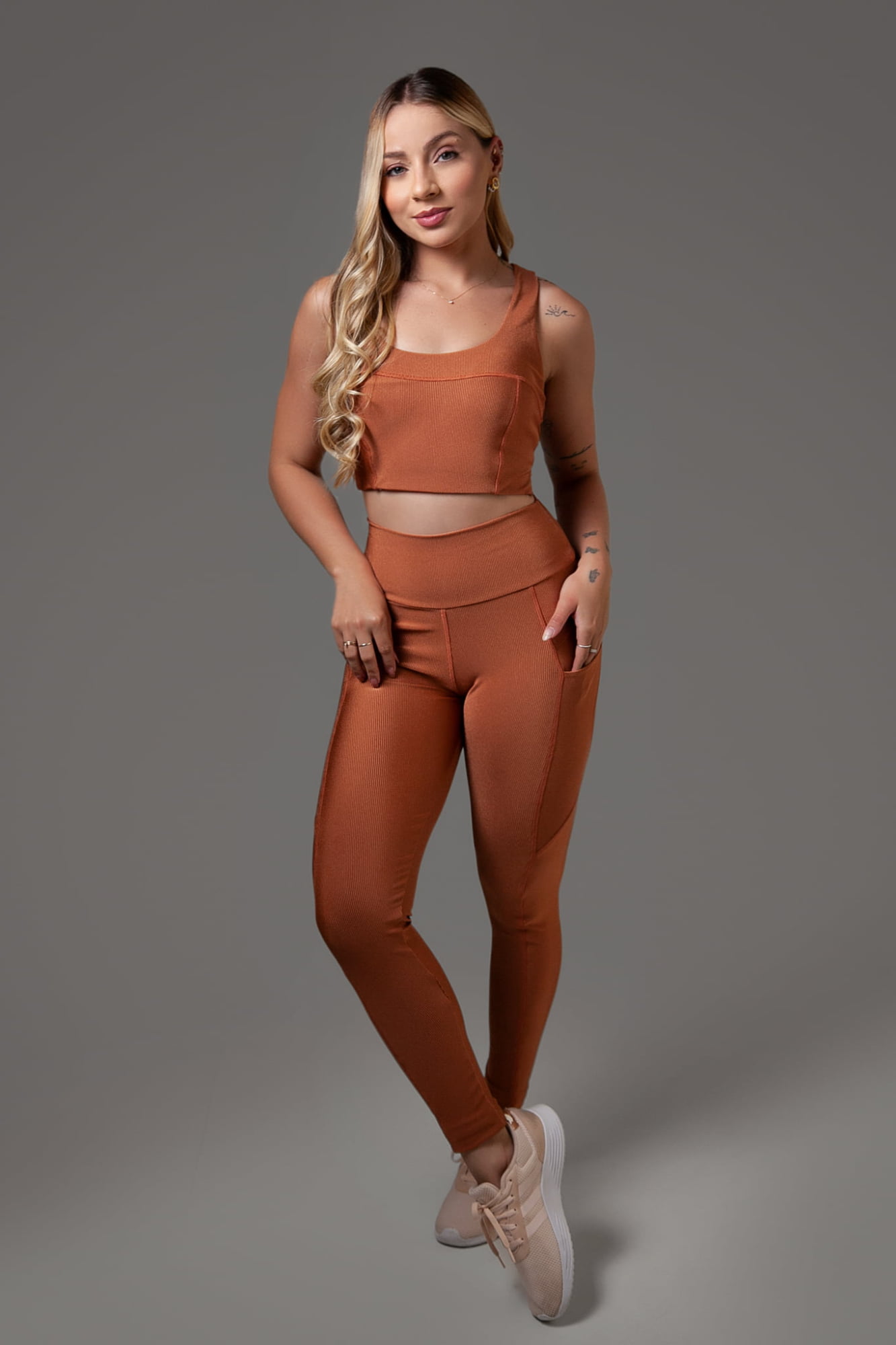 Legging Camila Com Bolso Canelada